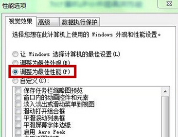 win7笔记本电脑关闭视觉效果功能