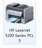 WIN7系统用自带的驱动安装hp5200LX打印机？