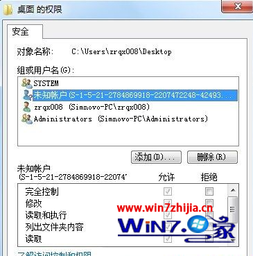 Win7 32位系统如何删除未知帐户