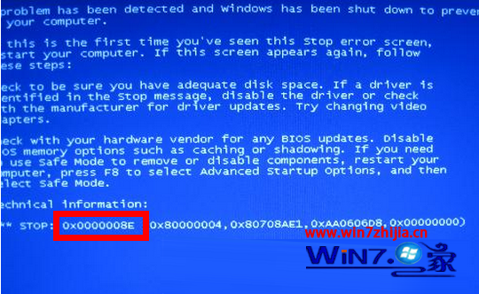Windows7Կ0x0000008Eν