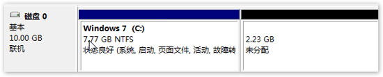 windows7如何对未分配的磁盘空间进行分区