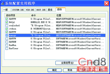 禁止Windows Messenger自启动的方法