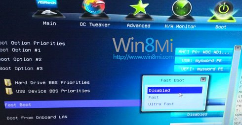 让你的Win8极速开机启动方法总结