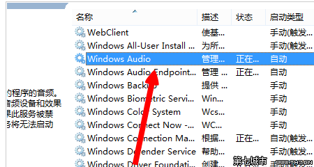 win8音频服务未运行图标一直显示红色的叉叉