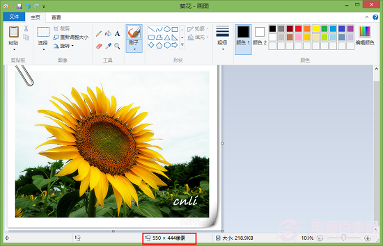 Win8.1画图工具调整图片大小方法