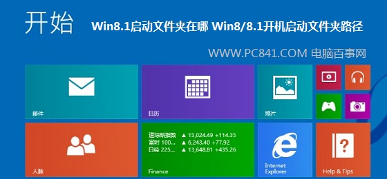 Win8/8.1如何开机启动文件夹路径