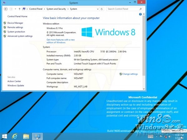 Win8.1最新版6.3.9600.16581图赏