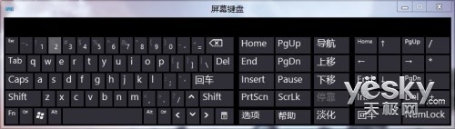 Win8屏幕键盘帮你解决难题