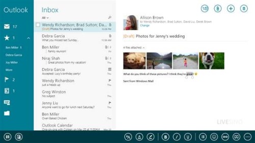 Win8.1预览版邮件、日历与人脉应用更新预览