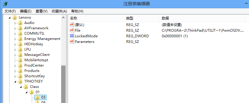 Thinkpad笔记本Win8系统热键不能使用怎么办