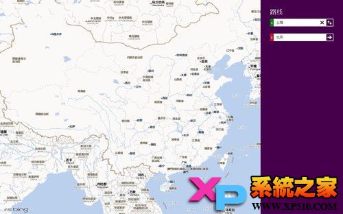 Win8开始屏幕中地图路线功能介绍