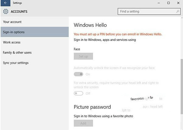 Win10系统Windows Hello功能如何使用