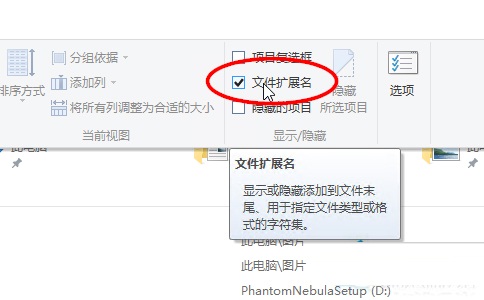 Win10系统下显示文件后缀名的设置方法