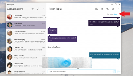 Windows 10正式版Skype消息应用曝光