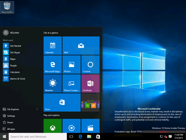 Win10 Build 10163截图曝光：修复Bug+提升性能