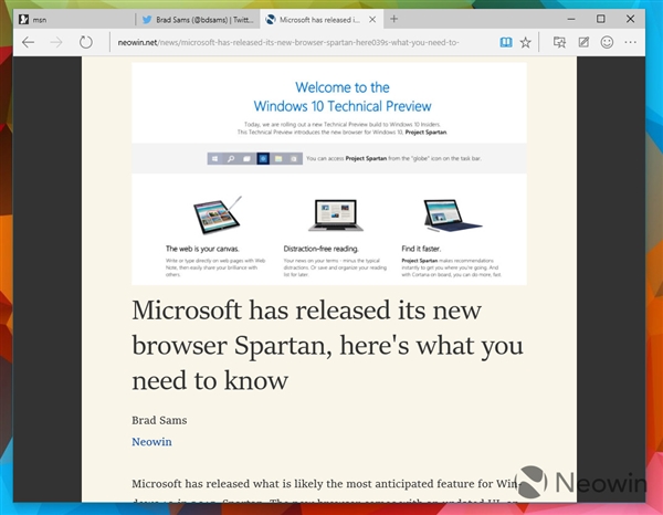 win10预览版Build 10049斯巴达浏览器细节图赏