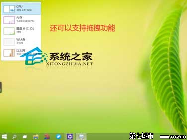 Win10任务管理器性能小窗口模式查看性能信息教程