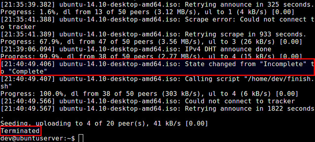 在Linux的命令行中使用BitTorrent进行下载的教程