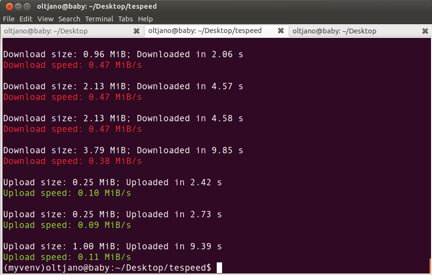 在Linux系统下使用tespeed应用测试网速的方法