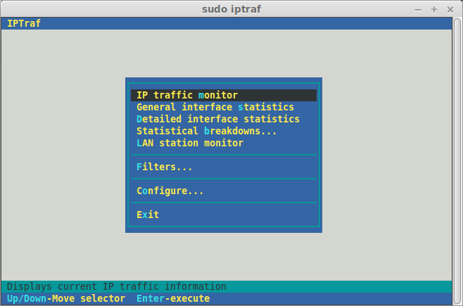 LinuxµTCP/UDPعiptraf