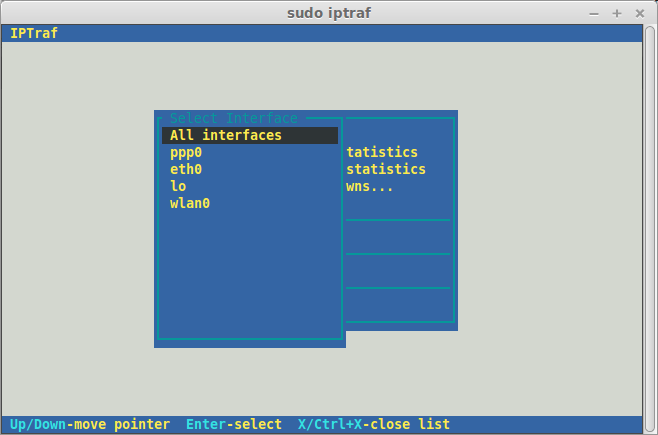 LinuxµTCP/UDPعiptraf