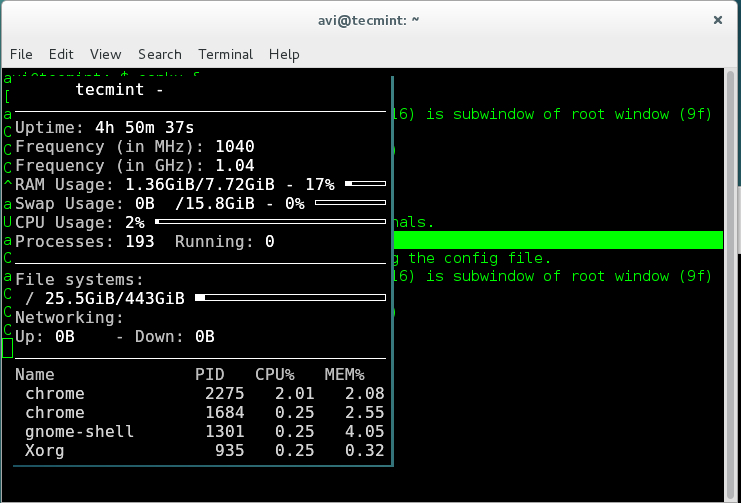 Linux下用Conky来监视系统运行信息的教程