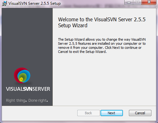 Windows下使用VisualSVN Server搭建SVN服务器