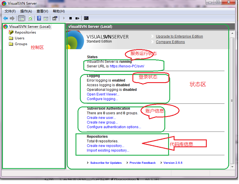 Windows下使用VisualSVN Server搭建SVN服务器