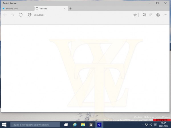 Win10预览版10014版Spartan浏览器截图曝光