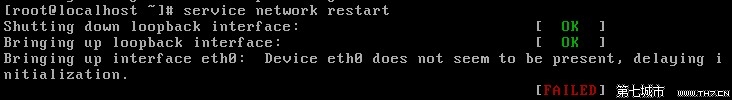 LinuxDevice eth0 does not seem to be present
