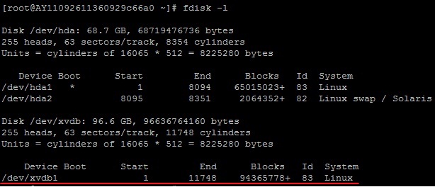 Linux 系统挂载数据盘