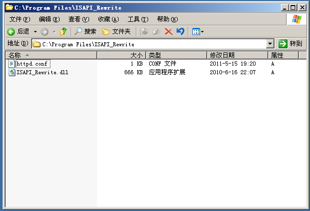 IIS6.0、IIS7.5的伪静态组件ISAPI-Rewrite安装和配置方法