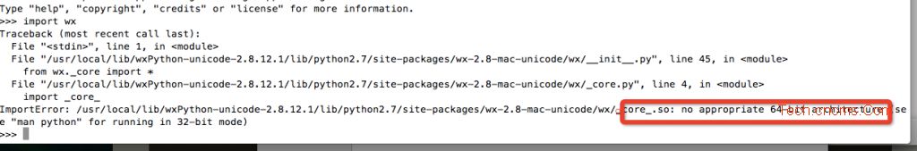 Mac װwxPython