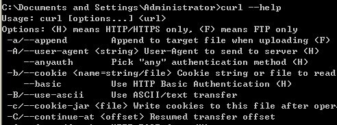 Windows下如何使用curl命令？