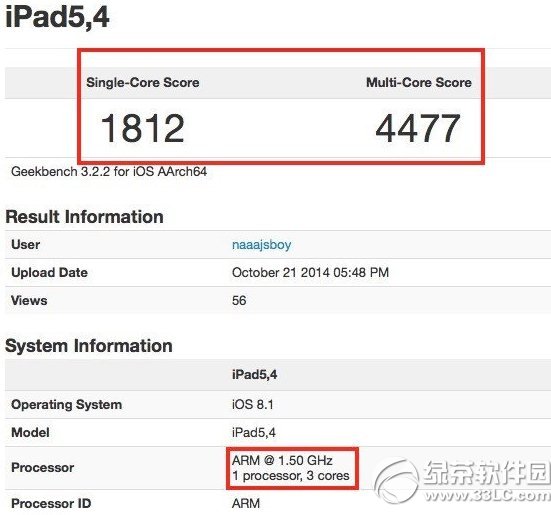ipad air2的跑分怎么样?