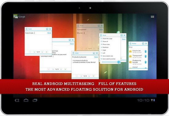 11款Android平板浮窗多任务应用推荐