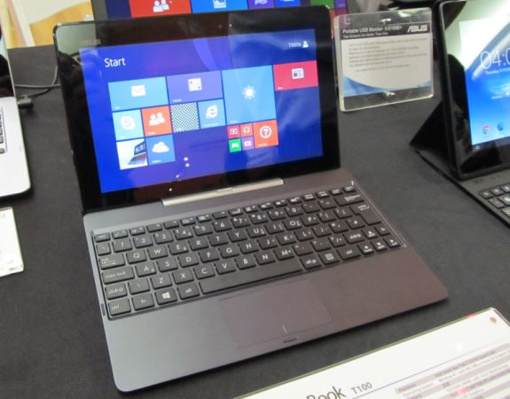 华硕Win8.1平板Transformer Book T100试玩