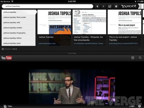 雅虎Axis浏览器试用：iPad版很美好