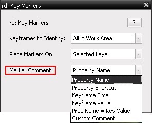 AE的KeyMarkers关键帧如何创建层标签