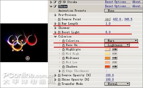 After Effect制作梦幻奥运五环效果