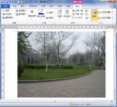 Word2010怎么裁剪图片