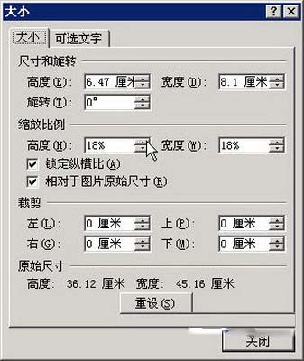 Word 2007：修改图片尺寸的三种方式