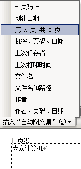 word2003页脚自动图文集为什么变成英文