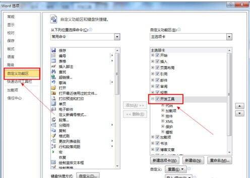 Word2010如何插入复选框