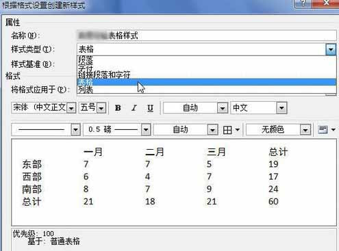 Word2010怎样创建自定义表格样式