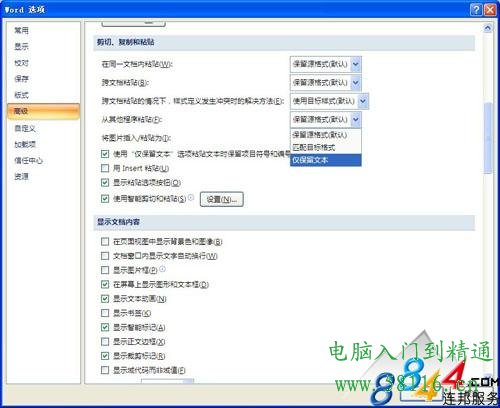 Word2010过滤网页上的超链接和图片方法