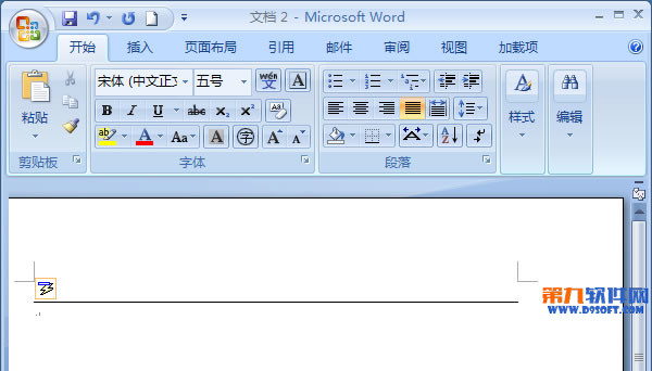 教你在word2007中画长横线