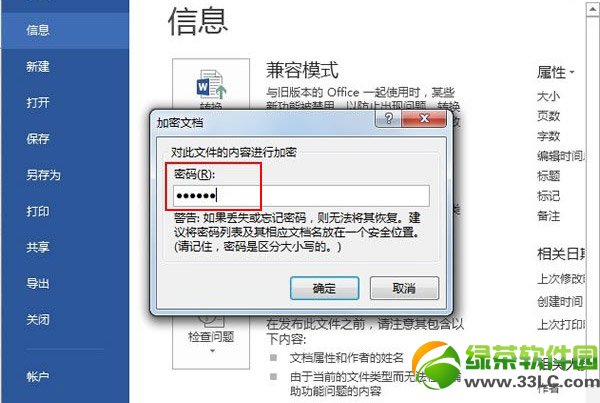 word2013怎么加密？