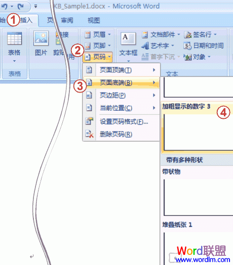 Word 2007论文页码轻松搞定