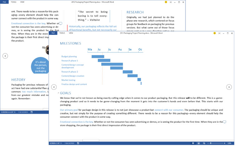 Word2013阅读模式介绍